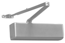 Standard arm with Adjustable Size 1-6,BC 1-Pack PA Bracket,Plastic Cover Commercial Door Closer Silver ADA Compliant